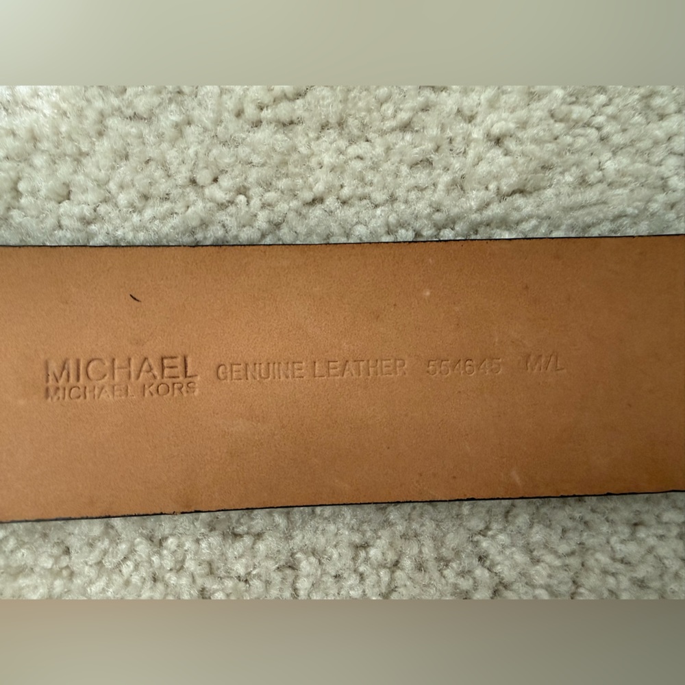 Michael Kors Black Snakeskin Belt - Picture 4 of 8